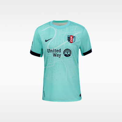 Debinha de Oliveira KC Current 2025 Stadium Away Women's Nike Dri-FIT NWSL Replica Jersey