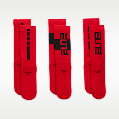 Nike Elite Kids' Basketball Crew Socks (3 Pairs)