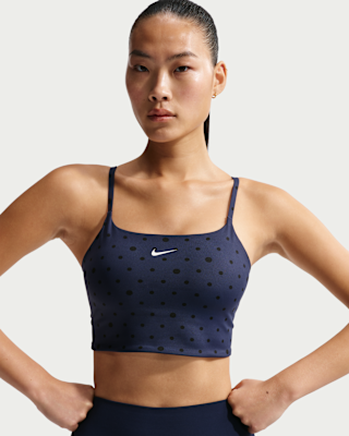 Женские  Nike One Light-Support Padded Printed Sports Bra