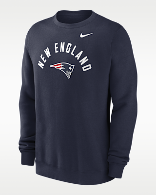 Мужские New England Patriots Club Nike NFL Pullover Crew