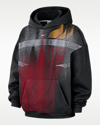 Мужское худи Miami Heat Standard Issue NBA Nike Fleece Basketball Hoodie для баскетбола