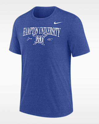 Мужская футболка Nike College (Hampton University) Tri-Blend Short-Sleeve