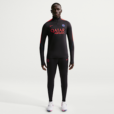 Nike Paris Saint-Germain Strike Nike Dri-FIT Örgü Erkek Futbol Antrenman Üstü görsel 4