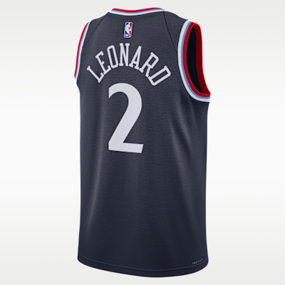 Jersey Nike Dri-FIT de la NBA Swingman para hombre Kawhi Leonard LA Clippers Icon Edition