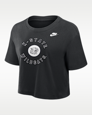 Женская футболка Kansas State Wildcats Nike Dri-FIT Cropped