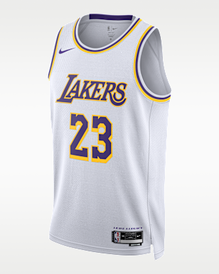 Мужские джерси LeBron James Los Angeles Lakers 2022/23 Association Edition Nike Dri-FIT NBA Swingman Jersey