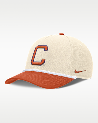 Женские  Clemson Primetime Rope 2-Tone Rise Nike College Adjustable Hat