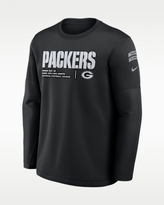 Мужские  Green Bay Packers Salute to Service Sideline Coaches Nike NFL Pullover Crew