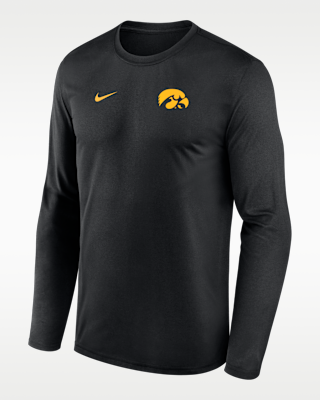 Мужская футболка Iowa Sideline Legend Small Logo Nike Dri-FIT College Long-Sleeve