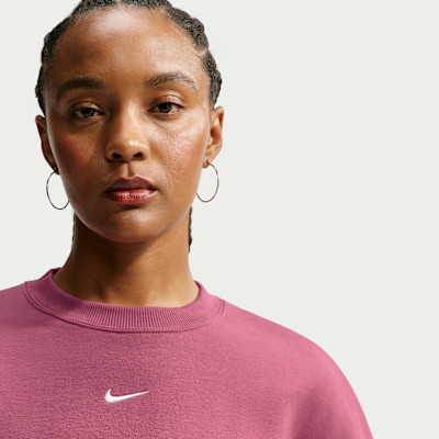 Nike Studio Fleece Orta Kalınlıkta Oversize Crew Kadın Sweatshirt'ü görsel 3