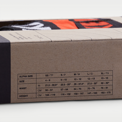 Ropa interior para niños talla grande Nike Micro Print Boxer Briefs (paquete de 3)