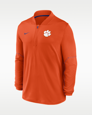 Мужские  Clemson Sideline Nike Dri-FIT College 1/2-Zip Top