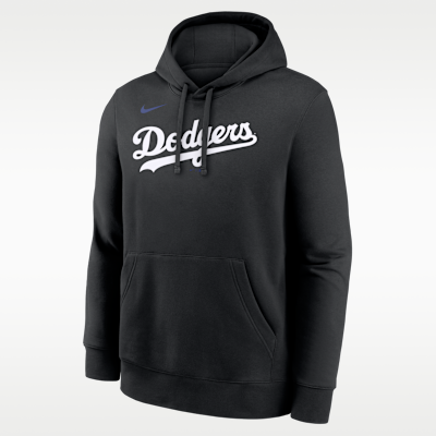 Sudadera con gorro sin cierre Nike de la MLB para hombre Los Angeles Dodgers Club