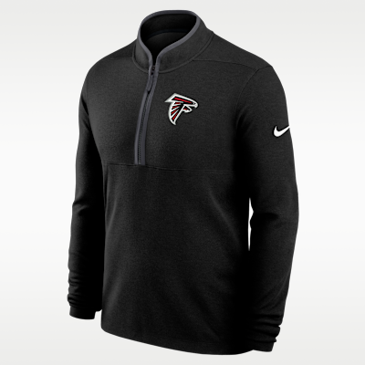 Atlanta Falcons Logo Victory Men's Nike Dri-FIT NFL 1/2-Zip Long-Sleeve Top