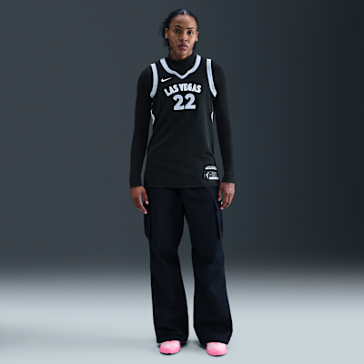 A'ja Wilson Las Vegas Aces Nike Dri-FIT WNBA Victory Trikot