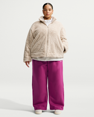 Женские Nike Studio Fleece Medium Weight Mid-Rise Wide-Leg Pants
