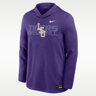 LSU Dugout Men's Nike Dri-FIT College Long-Sleeve Hooded Top