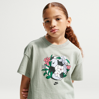 Детские футболки Nike Sportswear Essentials Big Kids' (Girls') Boxy T-Shirt