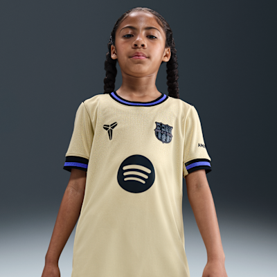 Jersey de fútbol Kobe Dri-FIT Replica del FC Barcelona visitante 2025/26 Stadium para niños talla grande