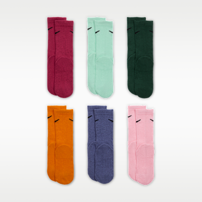 Nike Dri-FIT Performance Basics Little Kids' Crew Socks (6 Pairs)