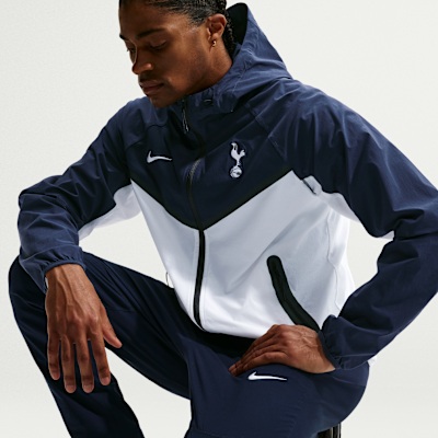 Nike Tottenham Hotspur Tech Windrunner Nike Tam Boy Fermuarlı Dokuma Erkek Futbol Ceketi görsel 3