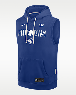 Мужское худи Toronto Blue Jays Authentic Collection Standard Issue Nike Dri-FIT MLB Sleeveless Pullover Hoodie