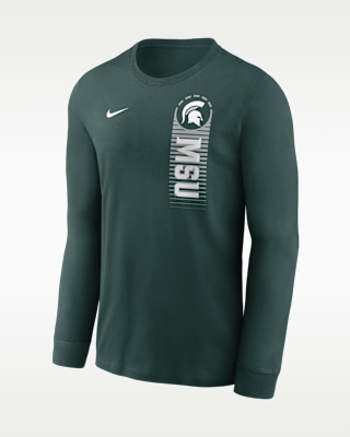 Мужская футболка Michigan State Primetime Nike College Long-Sleeve