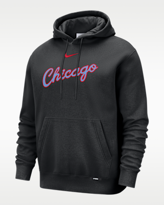 Мужское худи Chicago Bulls City Edition Nike Basketball Club Pull-Over Hoodie для баскетбола