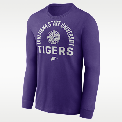 LSU Legacy Arched Logo Men's Nike College Long-Sleeve T-Shirt