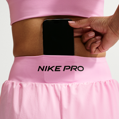Nike Pro Sculpt Dri-FIT Yüksek Belli 2'si 1 Arada 8 cm Kadın Şortu görsel 6