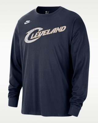 Мужская футболка Cleveland Cavaliers Hardwood Classic Essential Nike NBA Long-Sleeve