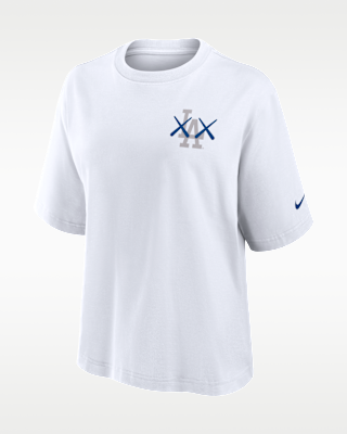 Женская футболка Los Angeles Dodgers Boxy Nike x KAWS MLB
