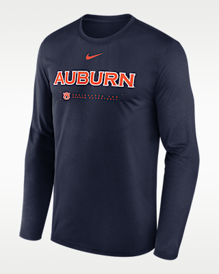 Auburn Courtside Basketball Shootaround Legend Men's Nike Dri-FIT College Long-Sleeve T-Shirt