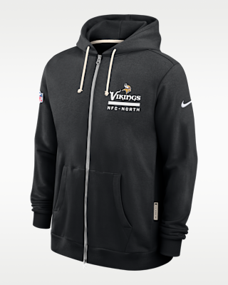 Мужское худи Minnesota Vikings Utility Player Sideline Nike Dri-FIT NFL Full-Zip Hoodie