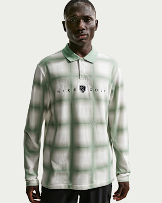 Мужские  Nike Fairway Fresh Dri-FIT Long-Sleeve Loose-Fit Golf Polo