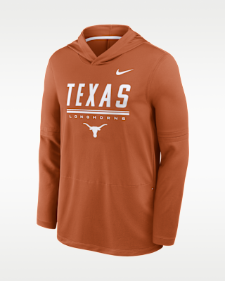 Мужские Texas Sideline Nike Dri-FIT College Long-Sleeve Hooded Top