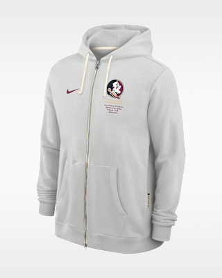 Мужское худи Florida State Sideline Standard Issue Nike Dri-FIT College Full-Zip Hoodie