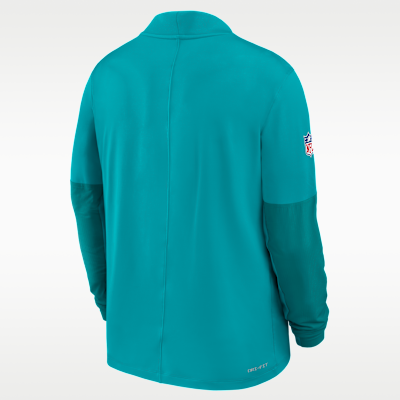 Miami Dolphins Feel The Pressure Men's Nike Dri-FIT NFL 1/2-Zip Top