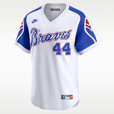 Hank Aaron Atlanta Braves Cooperstown Men's Nike Dri-FIT ADV MLB Limited Jersey