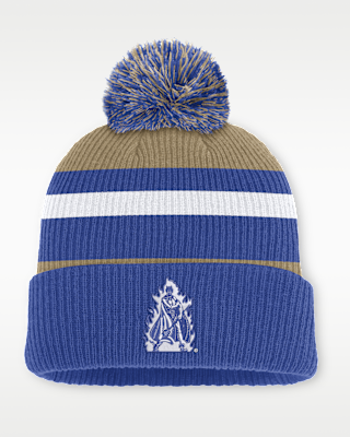 Женские Duke Legacy Striped Nike College Cuffed Pom Beanie
