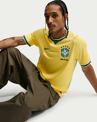 Мужские джерси Brazil 2026 Stadium Home Nike Dri-FIT Soccer Replica Jersey
