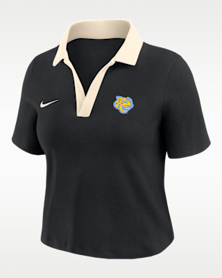 Женские шорты Nike College (Southern University and A&M) Short-Sleeve Polo Crop Top
