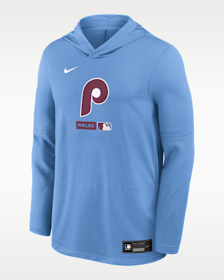 Мужские  Philadelphia Phillies Authentic Collection Nike Dri-FIT MLB Long-Sleeve Hooded Top