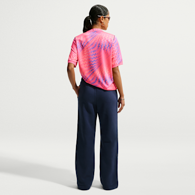 Nike Studio Fleece Orta Kalınlıkta Normal Belli Açık Paçalı Kadın Eşofman Altı görsel 5