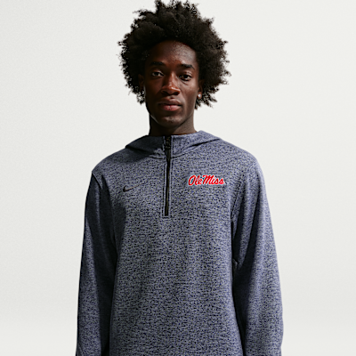 Ole Miss Rebels Nike NCAA Men's Basketball Coaches' Pullover Hoodie