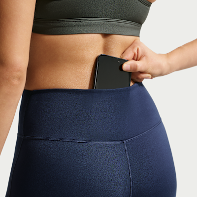 Nike One Seamless Front Yüksek Belli Tam Boy Kadın Taytı görsel 6
