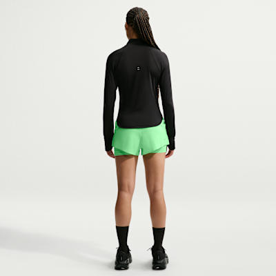 Nike Swift Dri-FIT Normal Belli 2'si 1 Arada Kadın Koşu Şortu görsel 5