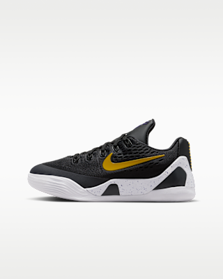 Баскетбольные кроссовки Kobe IX Big Kids черный/белый/university gold
