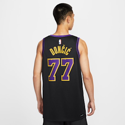 Los Angeles Lakers City Edition Nike Dri-FIT NBA Swingman-drakt til herre