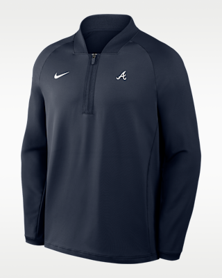 Мужские  Atlanta Braves Authentic Collection Nike Dri-FIT MLB 1/2-Zip Long-Sleeve Top
